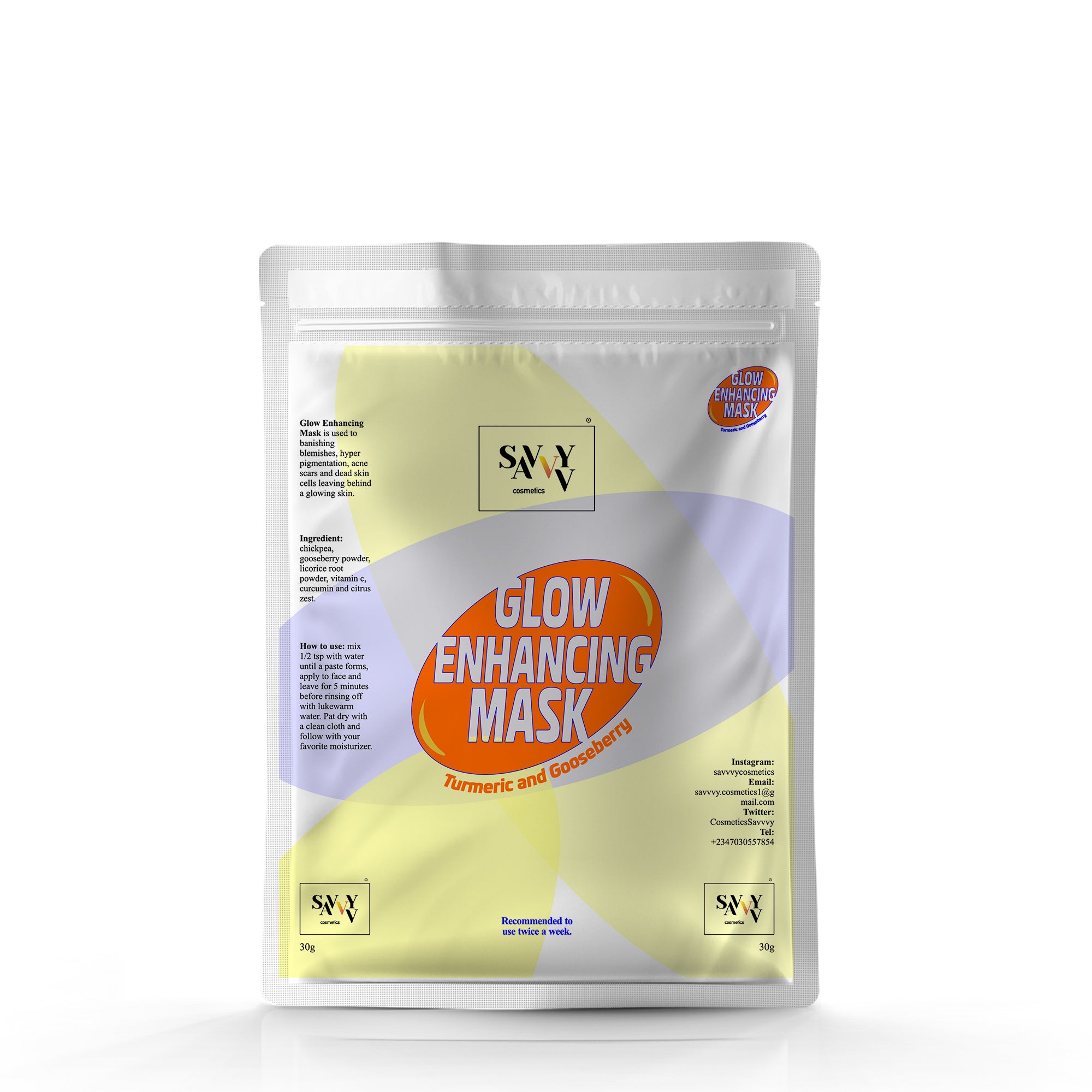 Inhencing Glow Enhancing Mask – Savvvy cosmetics