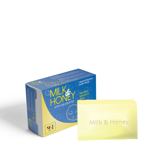 Milk and honey moisturizing baby soap